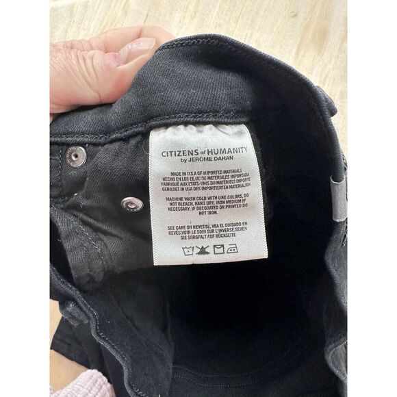 CITIZEN OF HUMANITY Jeans Womens 27 Rocket High Rise Skinny Denim Black USA - Picture 4 of 5